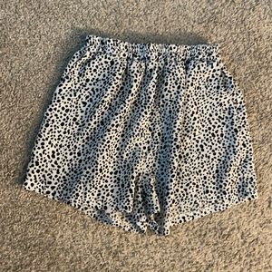 Animal print shorts
